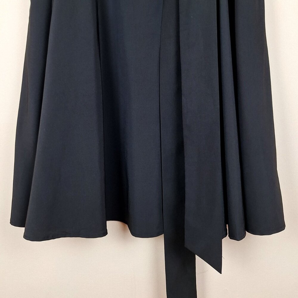 Bell Pogue Flow Swing Skirt Size 2XL. Black High Waist Tie Sash Goth Party City - Picture 3 of 11